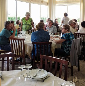 We were never hungry - we ate in excellent restaurants all along the way.